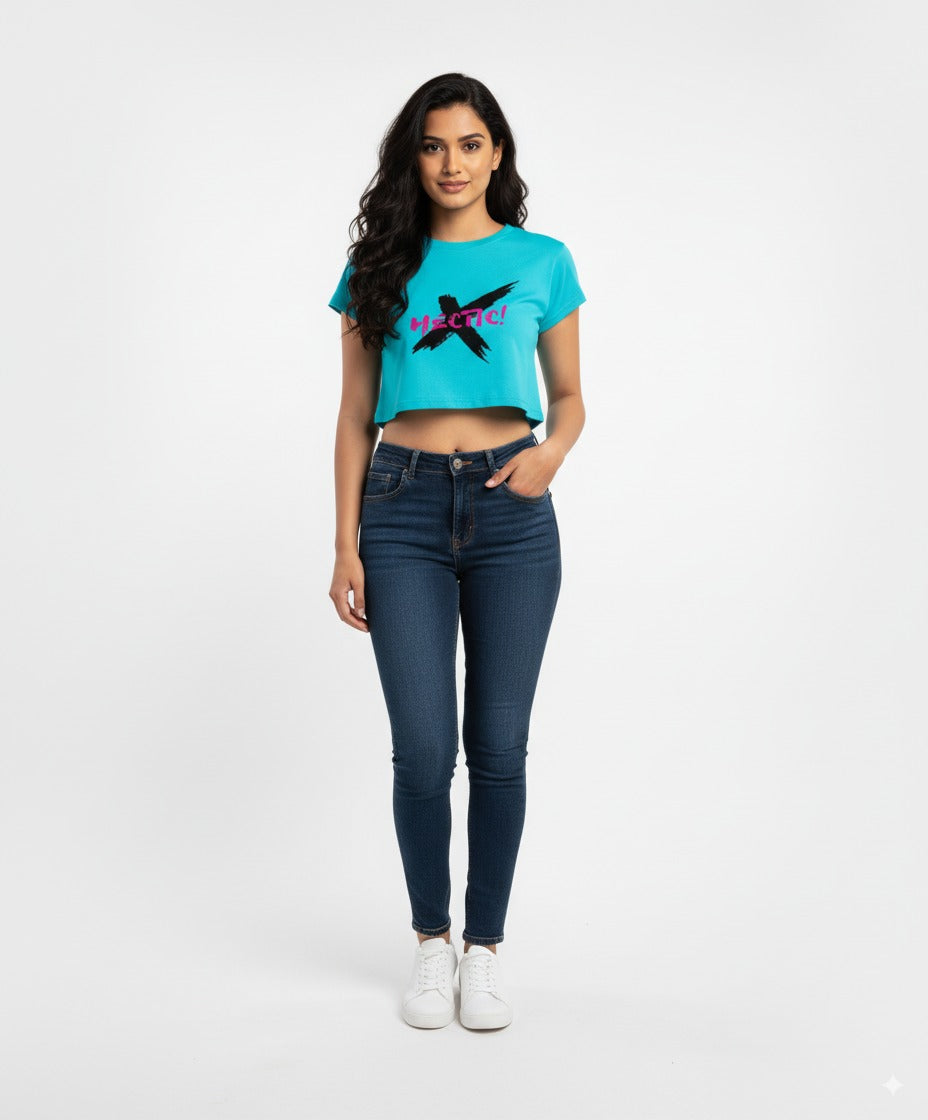 Hactic Women’s Crop Top Trendy Casual