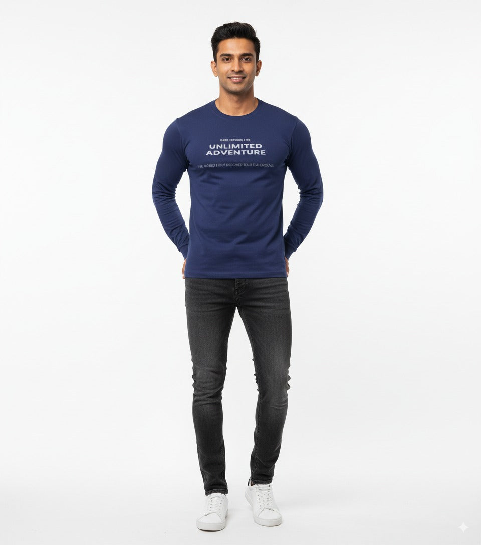 Unlimited Adventure Men’s Full Sleeve T-Shirt