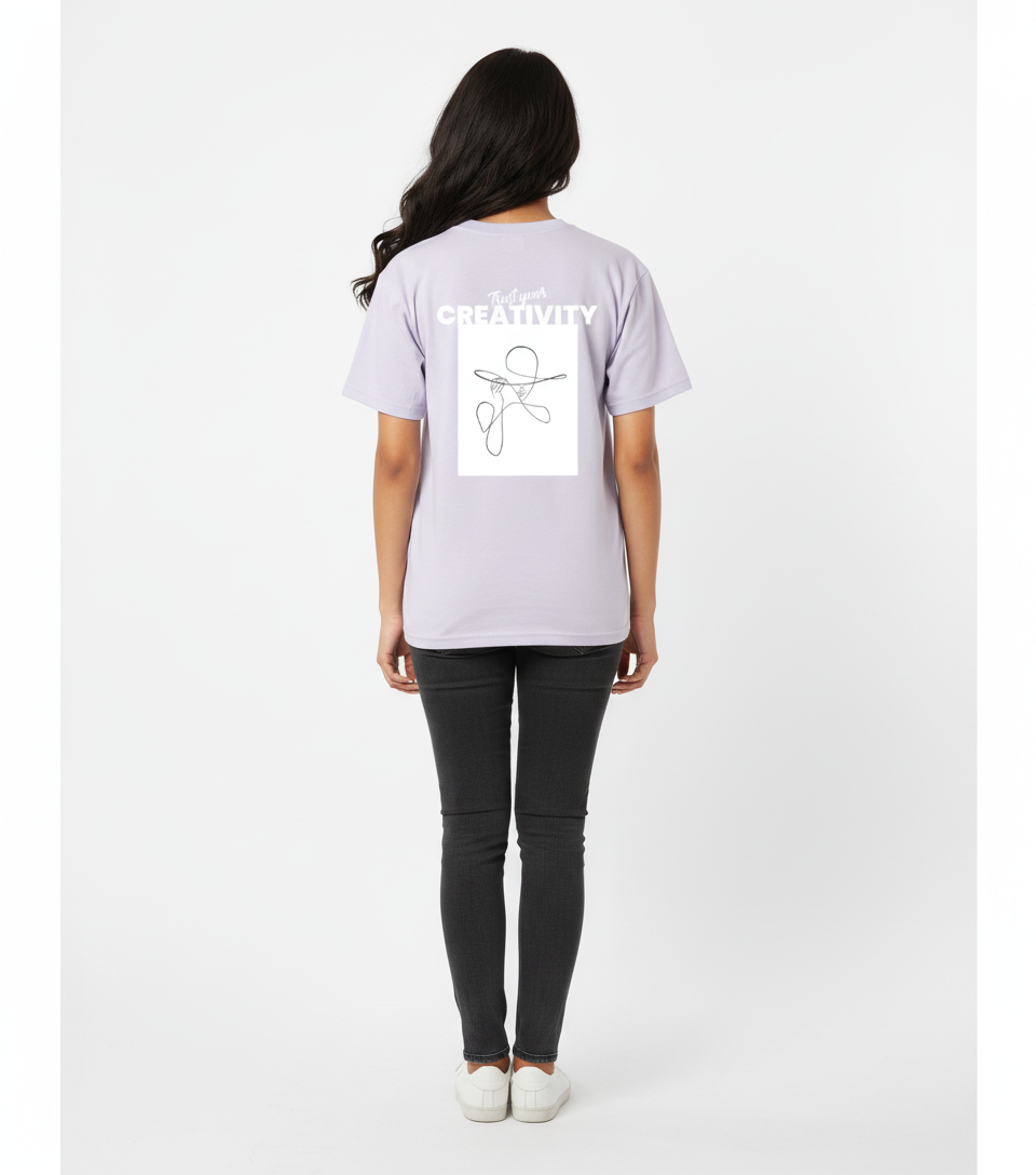 Creativity Back Print T-Shirt