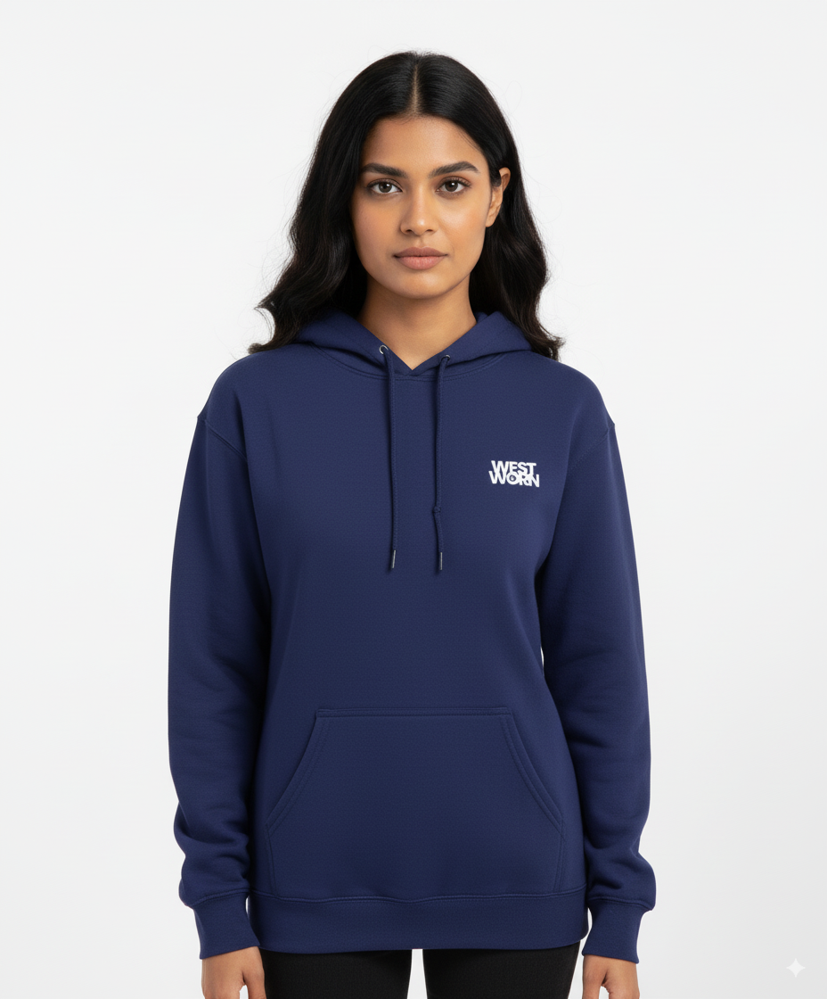 Women’s Oversized Back Print Hoodie | Abstract Face Graphic